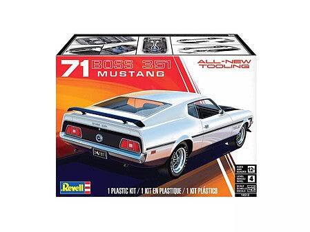 Revell 1/25 1971 Ford Mustang Boss 351 Model Kit – 14512