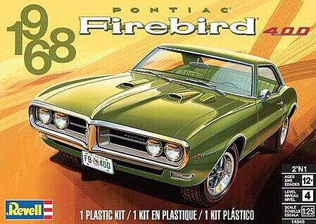 Revell 1/25 1968 Pontiac Firebird 2-in-1 Model Kit – 14545