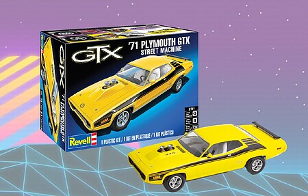 Revell 1/24 1971 Plymouth GTX Street Machine Model Kit – 14588