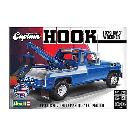 Revell 1/25 1979 GMC Captain Hook Wrecker model kit 14590