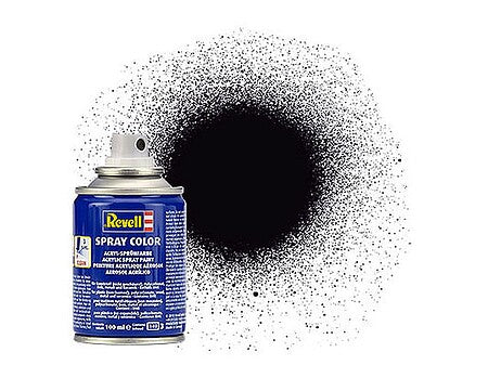 Revell Black Matt Spray Paint – 100ml – 34108