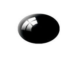 Revell Aqua Color Black Gloss Acrylic Paint 18 ml – 36107