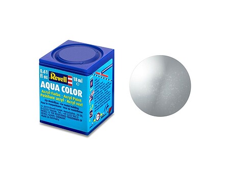 Revell Aqua Color Silver Metallic Paint – 18ml – 36190