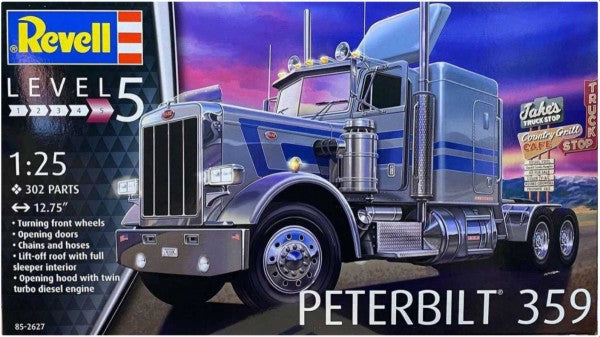 Revell 1/25 Peterbilt 359 Conventional Truck Model Kit – 85-2627