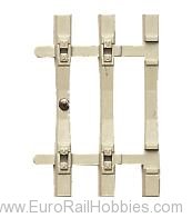 Roco 42601 HO concrete flex-track sleeper end pieces, 12-pack