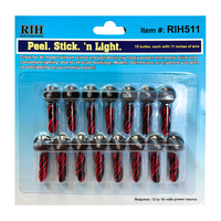 Rock Island Hobby RIH511 Peel Stick 'n Light 15-bulb pack, manufacturer package photograph.