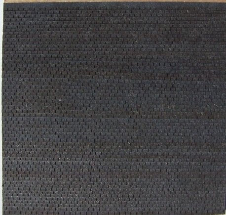 RS Laser Kits 2910-BK black three-tab HO scale roofing sheets