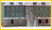 RS Laser Kits 2063-B HO scale Harris Door Manufacturing building kit, assembled example