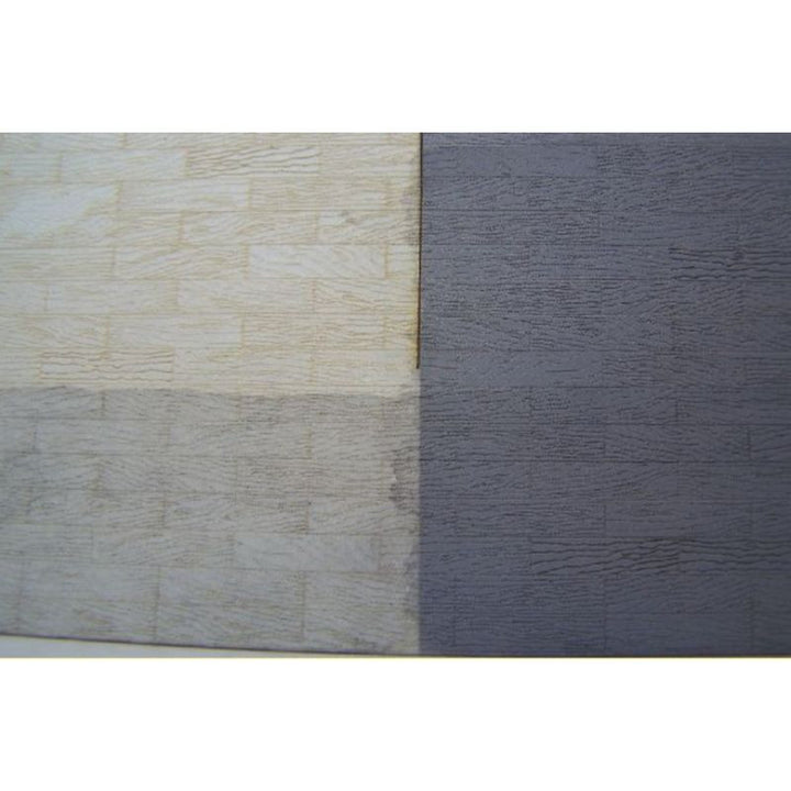 RS Laser Kits 3707 N scale 2-by-8 wood-form patterned sheet without adhesive backing, painted finish examples