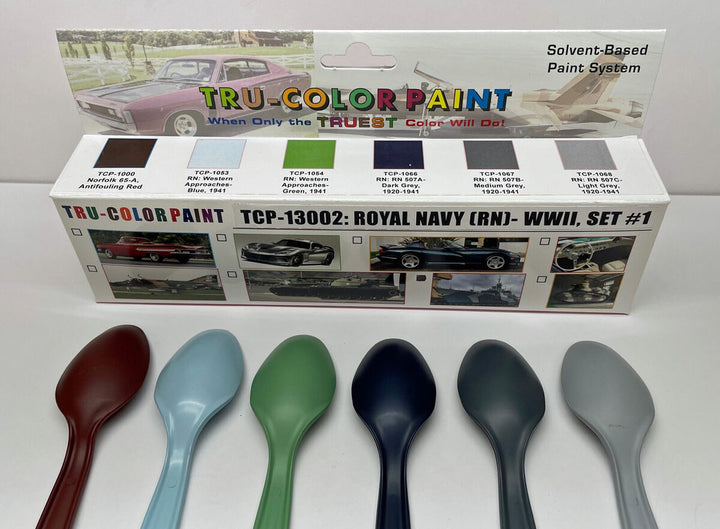 Tru-Color Paint 13002 1920-41 Royal Navy Paint Set #1 (6-Pack of 1oz Bottles) — exact product reference