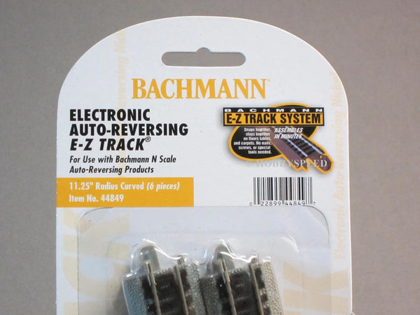 Bachmann N E-Z Track 11.25" Radius Auto-Reversing Curved Track 6-Pack – 44849 — additional product view