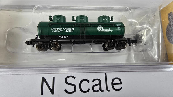Bachmann N Chemcell Three-Dome Tank Car — product view