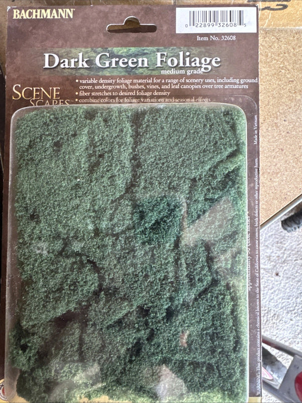 Bachmann SceneScapes Dark Green Medium Foliage — product view
