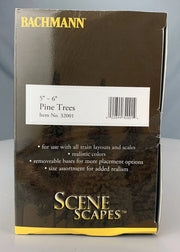 Bachmann 32001 SceneScapes 5–6 in Pine Trees 6-Pack — product detail 2