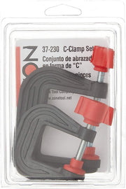 Zona 37-230 two-piece C-clamp set in its labeled retail package