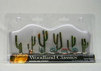 Woodland Scenics TR3600 Woodland Classics cactus plant assortment in its clear retail package