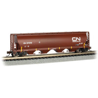 Bachmann N Scale 4 Bay Cylindrical Grain Hopper - Canadian National (Oxide Red) #377375 – 19161 — additional exact product view