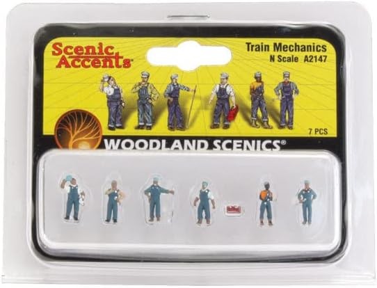 Woodland Scenics A2147 Train Mechanics N Scale Figures, 7 Pieces– product image