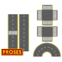 Bachmann HO Scale Asphalt Road Set – 39124 — additional product view