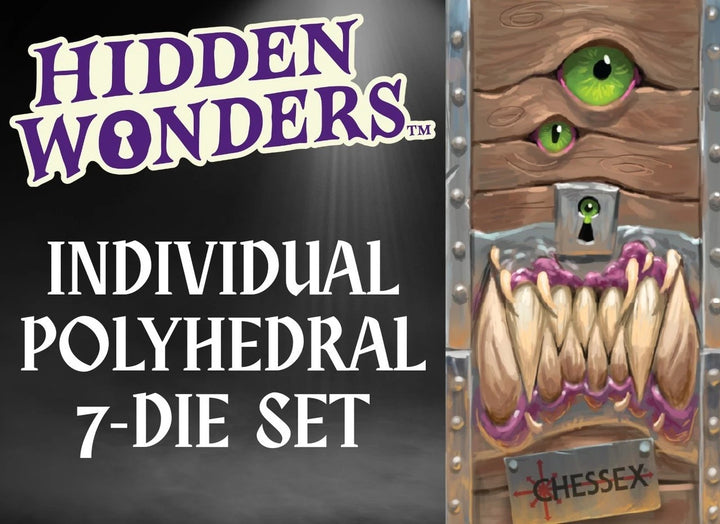 Chessex Hidden Wonders Brick - 25 Seven-Die Sets - individual mystery box illustration