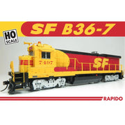 Rapido HO Scale Santa Fe ATSF Kodachrome B36-7 #7497 DCC/Sound — exact product reference view 3