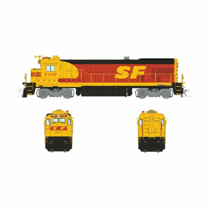 Rapido HO Scale Santa Fe ATSF Kodachrome B36-7 #7497 DCC/Sound — exact product reference