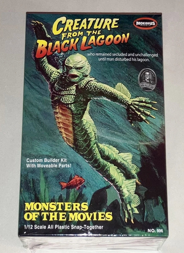 Moebius 996 Creature from the Black Lagoon 1/12 snap model kit sealed box front