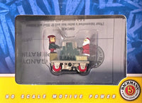Bachmann HO Christmas Gandy Dancer Operating Handcar - exact product detail