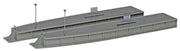 Kato 23-176 N Scale Island Platform End Type C, Left and Right, 200 mm– product image 1