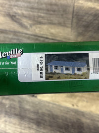 Bachmann O Plasticville White and Blue Motel Kit - exact product package or detail