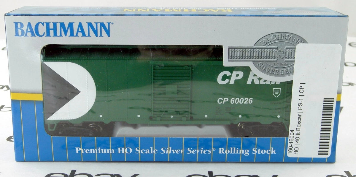 Bachmann HO Scale 40-Foot Box Car - CP Rail #60026 Green (16004) — additional product view