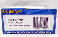 Bachmann HO Scale 52-Foot Flat Car - Great Northern #65226 (17305) — exact product view 3