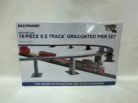 Bachmann HO E-Z Track Graduated Pier Set, 18 Pieces - exact product package or detail