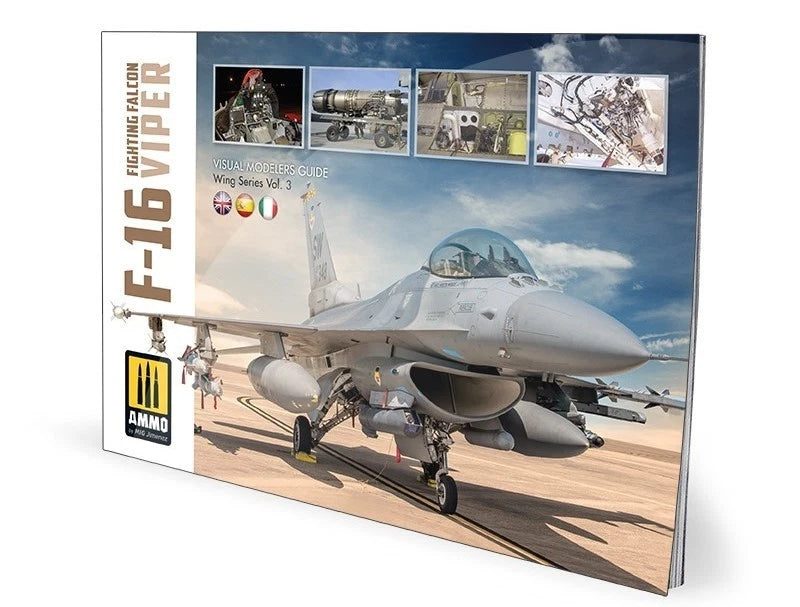 AMMO A.MIG-6029 F-16 Fighting Falcon Viper multilingual Visual Modelers Guide book cover