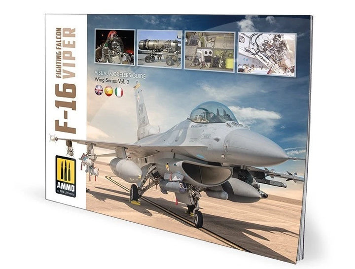 AMMO A.MIG-6029 F-16 Fighting Falcon Viper multilingual Visual Modelers Guide book cover