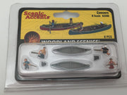 Woodland Scenics A2200 Canoers N Scale, 8 Pieces– product image 1
