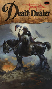 Moebius 961 Frank Frazetta Death Dealer package artwork with 1/10 scale, skill 3 and age recommendation