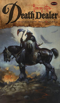 Moebius 961 Frank Frazetta Death Dealer package artwork with 1/10 scale, skill 3 and age recommendation