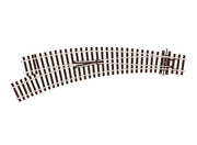 PECO SL-U77 Code 100 small radius curved left-hand Unifrog turnout — exact product image