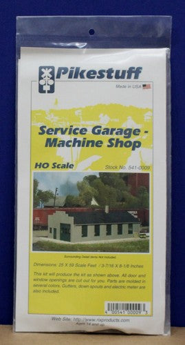 Pikestuff HO service garage and machine shop kit
