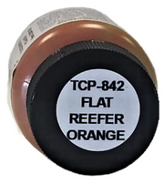 Tru-Color TCP-842 Brushable Flat Reefer Orange 1 oz – product view 2