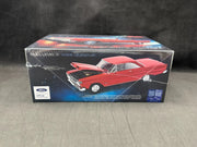 Moebius 2750 Comet box side illustrating the open hood and 289 V8 engine