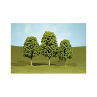 Bachmann 3"–4" Deciduous Trees, 3-Pack (32006) — arranged exact product view