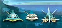 Moebius 708 package close-up showing the eight-window bow, bi-level lounge and propulsion tubes