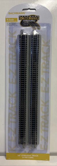 Bachmann N E-Z Track 10" Straight Track 6-Pack – 44815 — additional product view