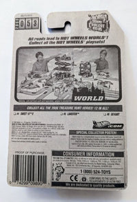 2000 Hot Wheels Treasure Hunt Lakester package, back view with collector #053