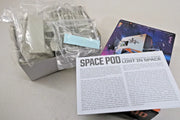 Moebius 901 Space Pod kit contents with bagged plastic parts and assembly instructions
