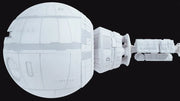 Moebius 2001-3 model detail showing the rear of the command sphere and modular spine