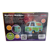 Mystery Machine POL901 box back showing opening rear doors, rolling wheels and kit contents
