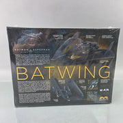 Moebius 969 Batwing box back showing cockpit, wing positions, landing gear and finished dimensions